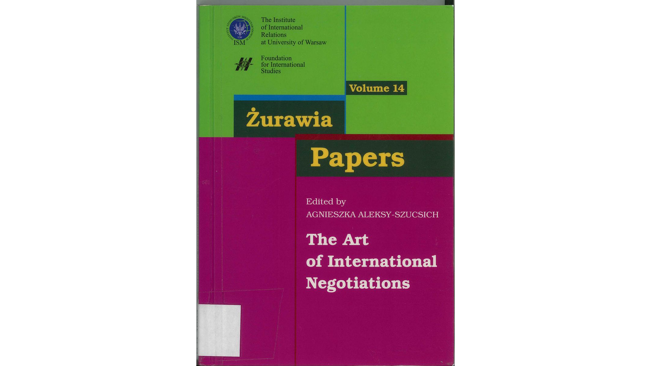 PIN Book: | The Art of International Negotiations | cover