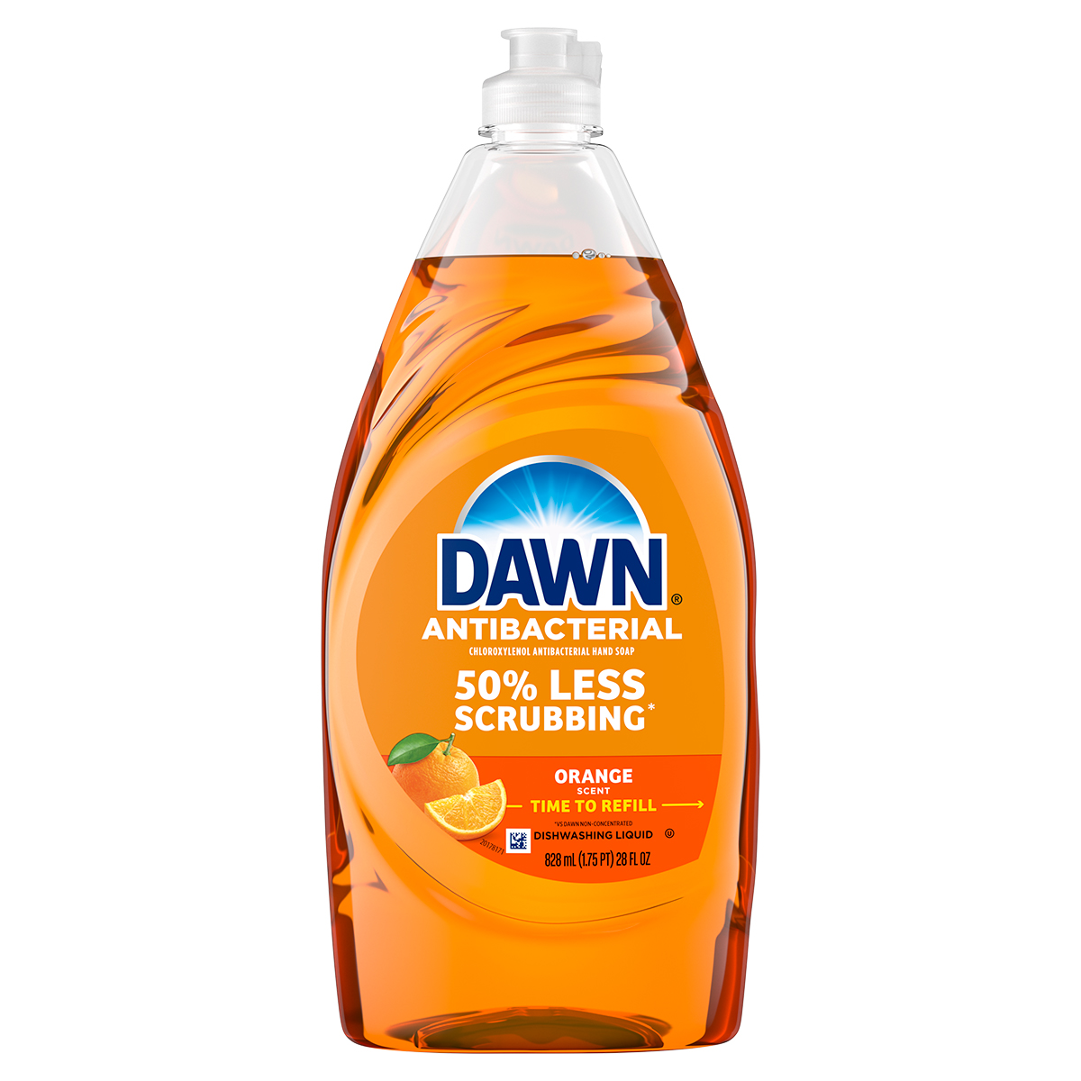 Jabón para manos antibacterial Dawn, líquido para trastes, Naranja