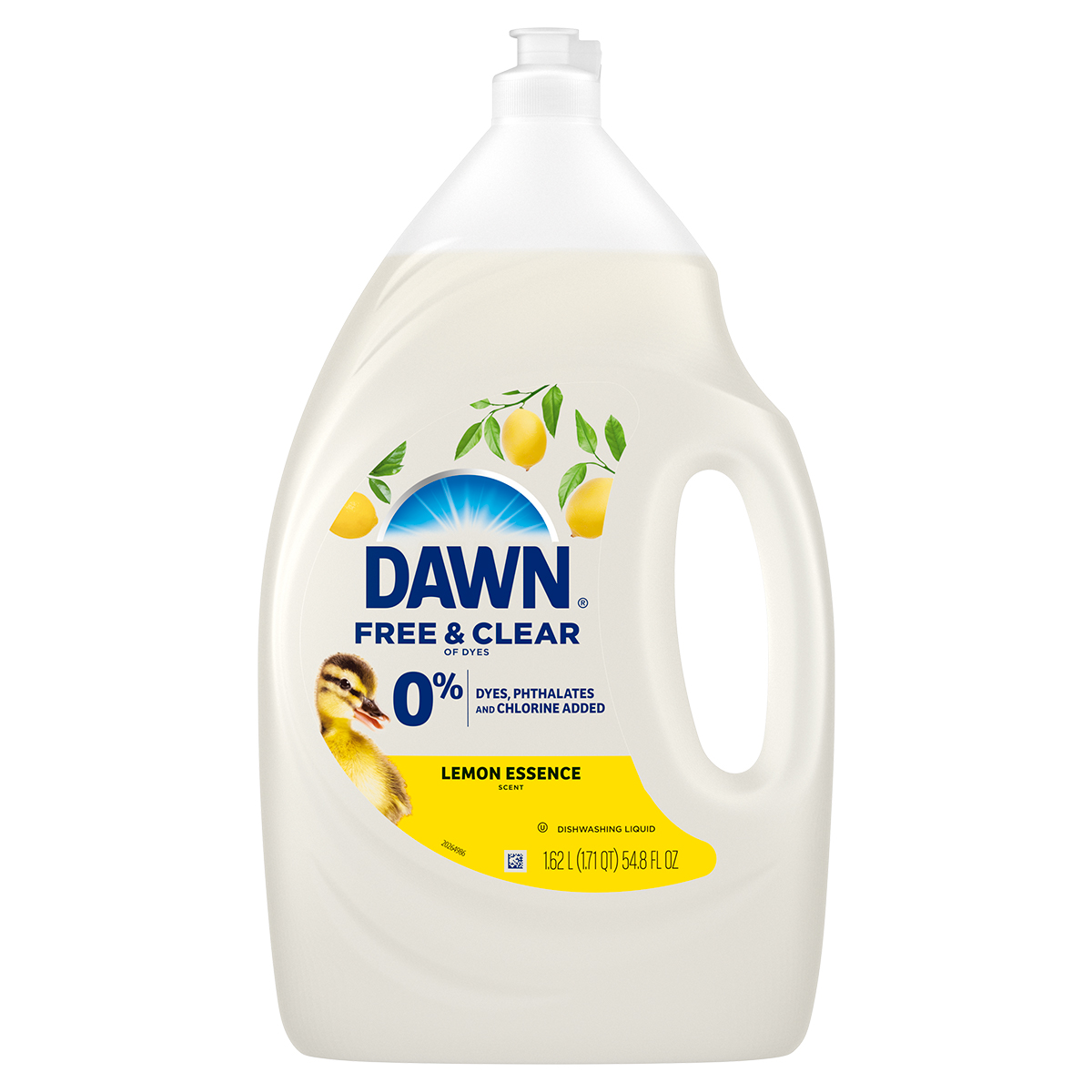 Líquido para trastes Dawn Free & Clear, Esencia de limón 54.8 oz