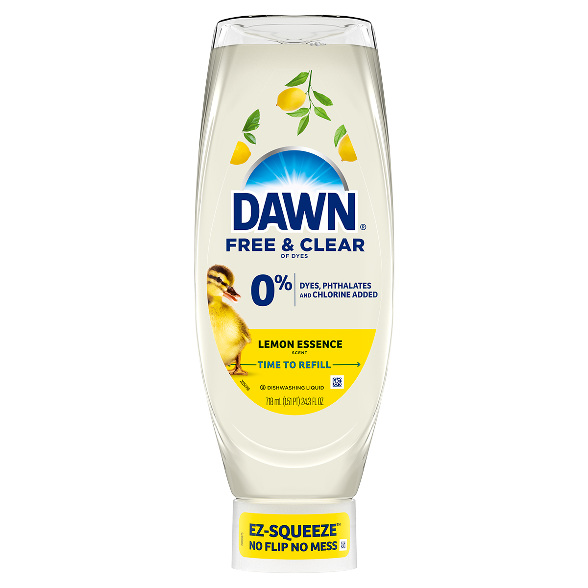Jabón para trastes líquido Dawn Free and Clear, aroma a limón