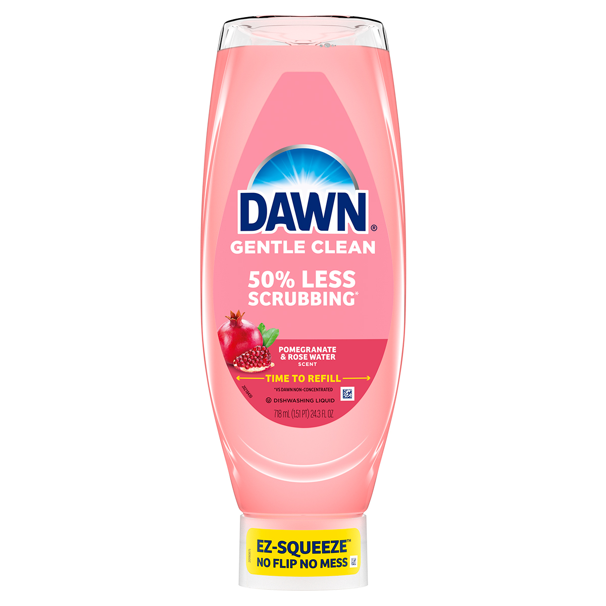 Jabón para trastes Gentle Clean EZ-Squeeze - Agua de rosas y granada