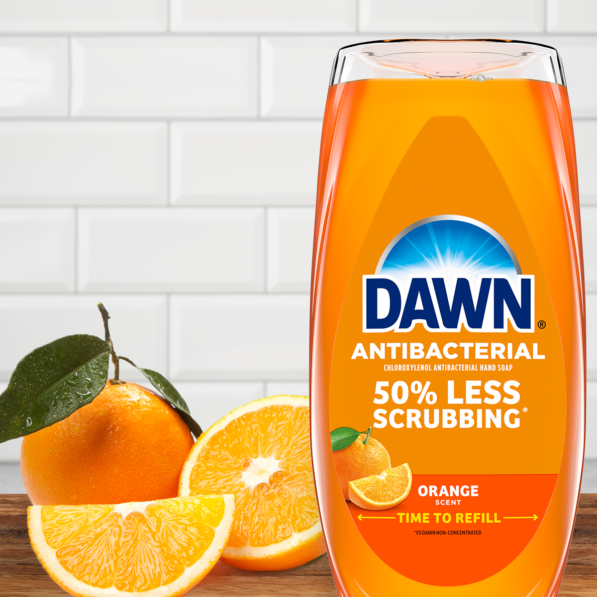 Jabón para trastes líquido Dawn Antibacterial EZ-Squeeze - aroma a naranja