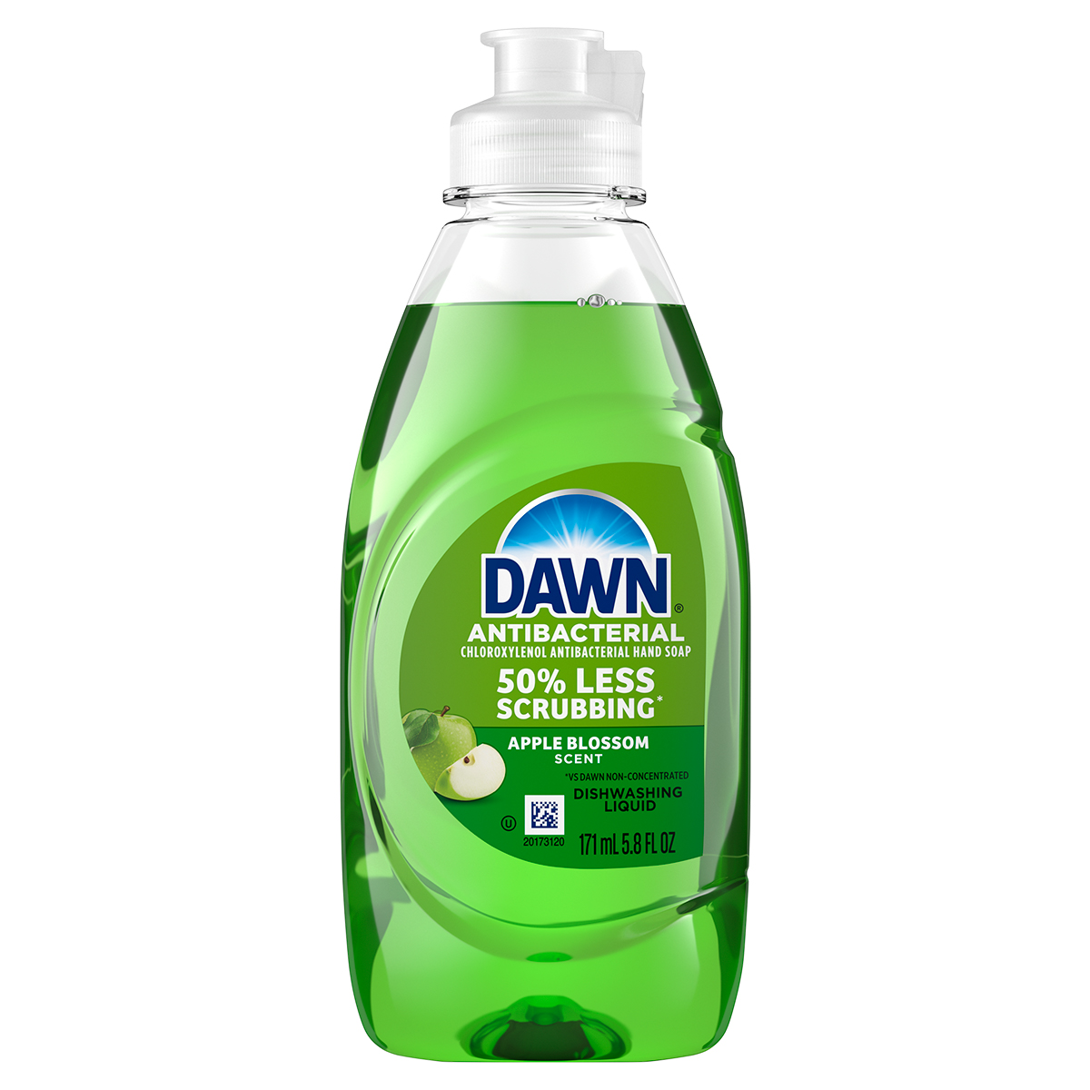 Jabón para manos antibacterial Dawn, líquido para lavar trastes, Flor de manzana