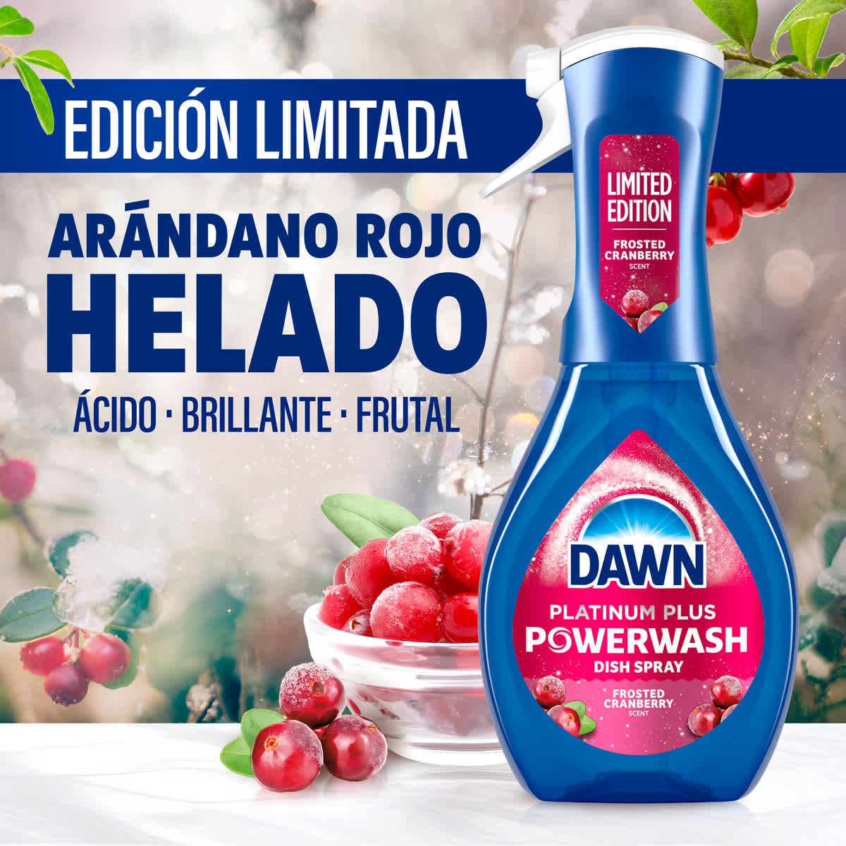 EDICIÓN LIMITADA ARÁNDANO ROJO HELADO  ÁCIDO - BRILLANTE - FRUTAL