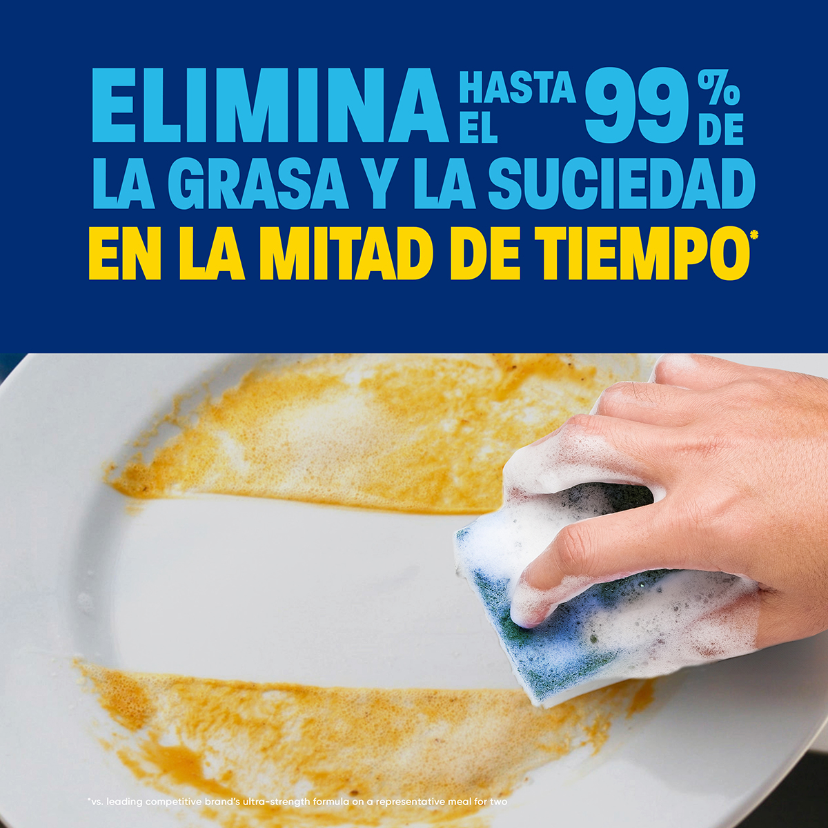 ELIMINA HASTA EL 99 % DE DE LA GRASA Y LA SUCIEDAD EN LA MITAD DE TIEMPO