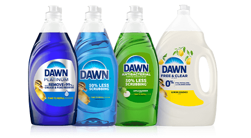 Dawn dish soap product family