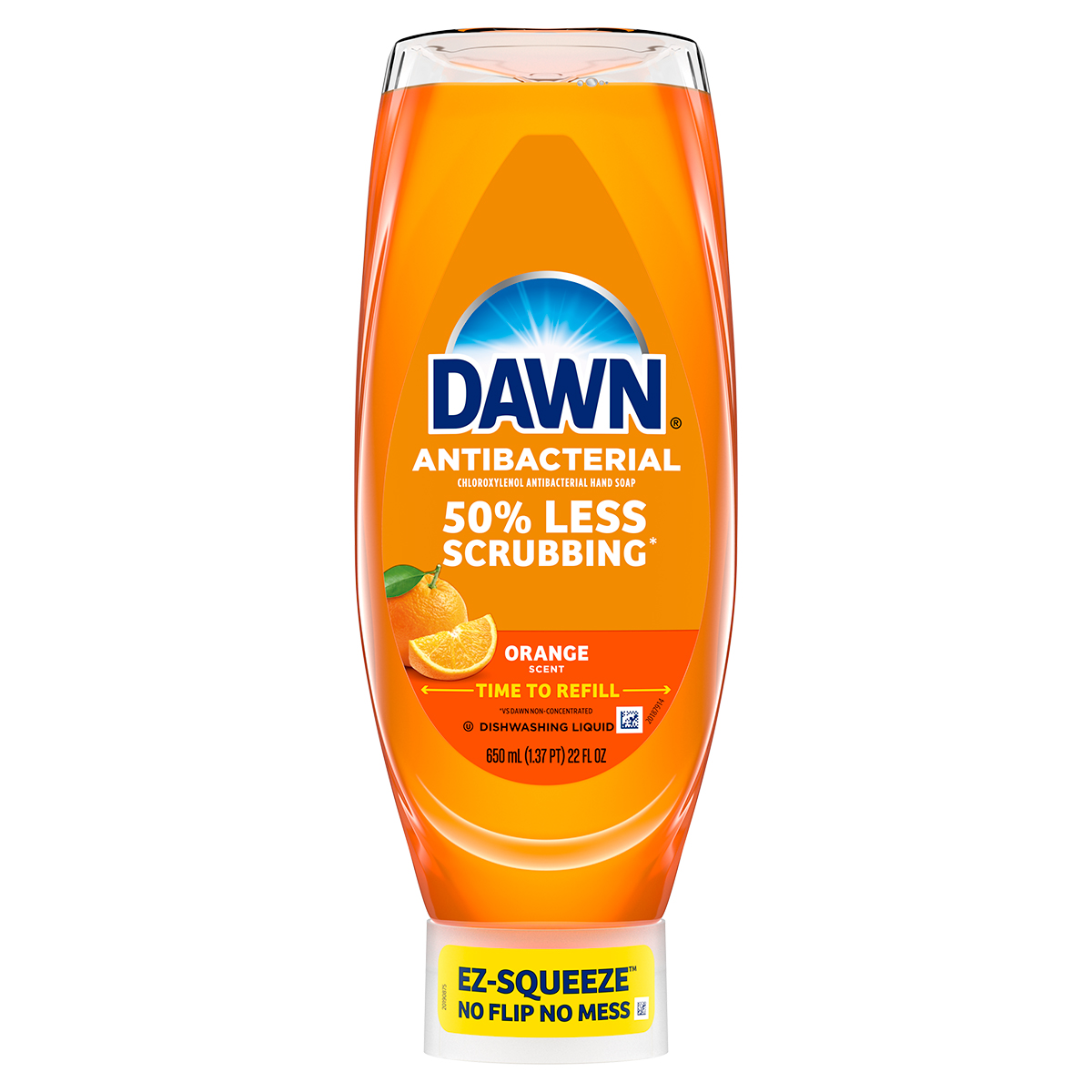 Jabón para trastes líquido Dawn Antibacterial EZ-Squeeze, aroma a naranja