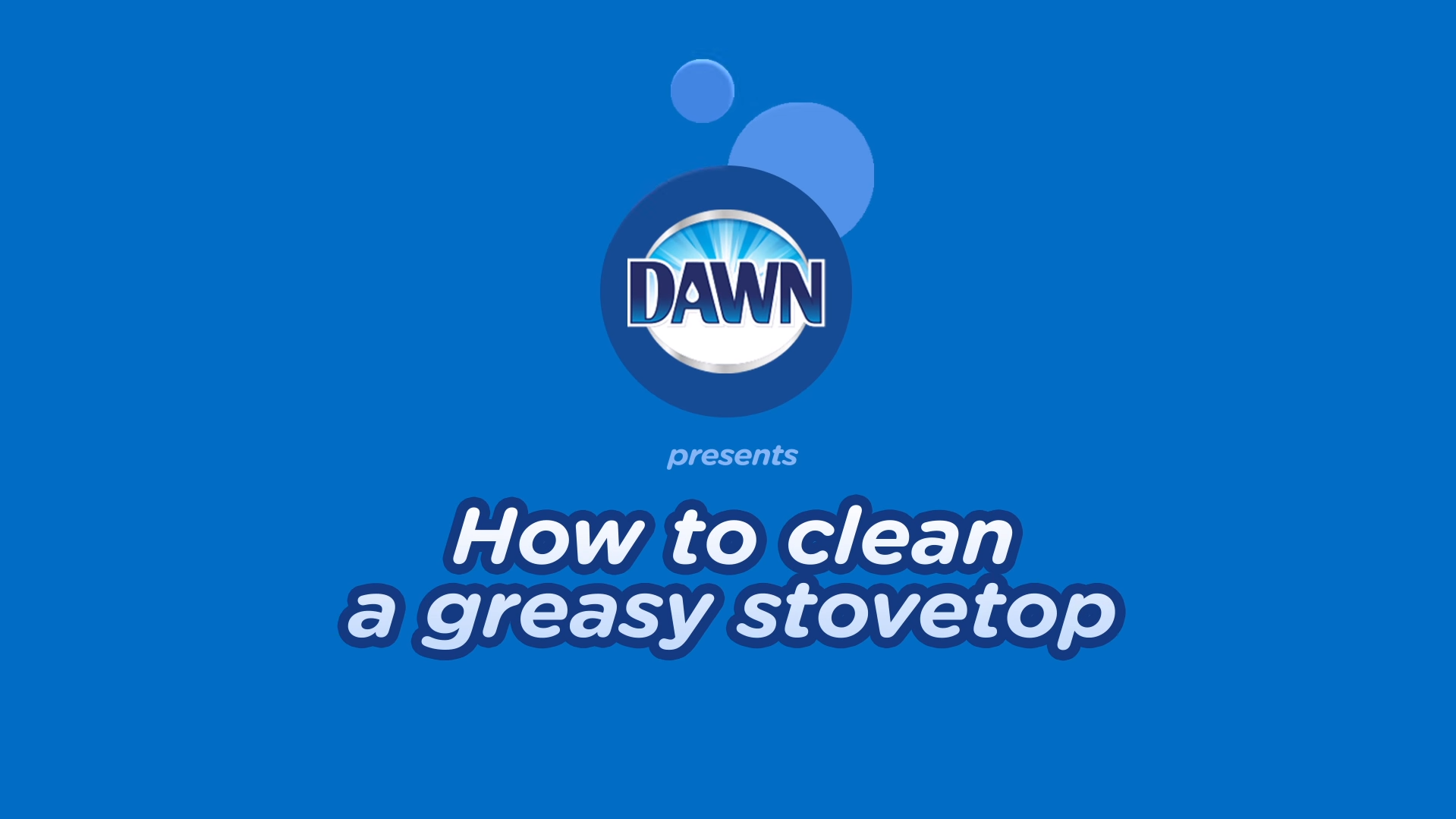 Dawn Cómo limpiar una estufa grasosa