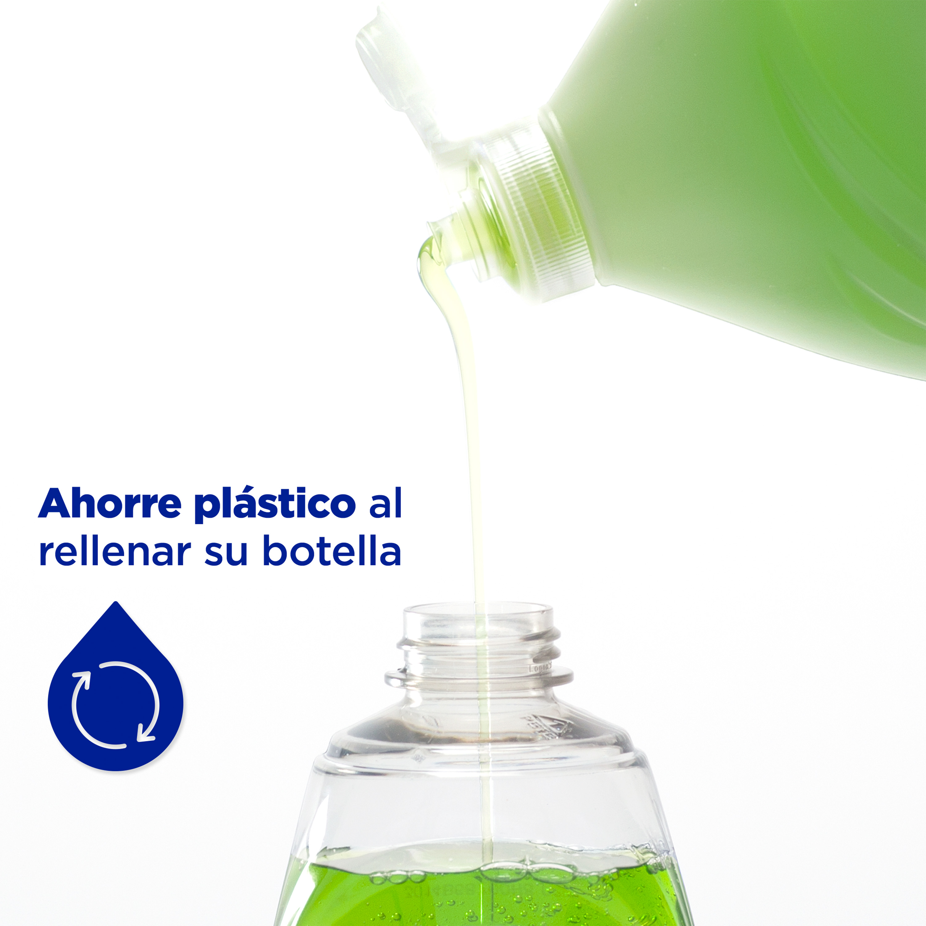 Ahorre plástico al rellenar su botella