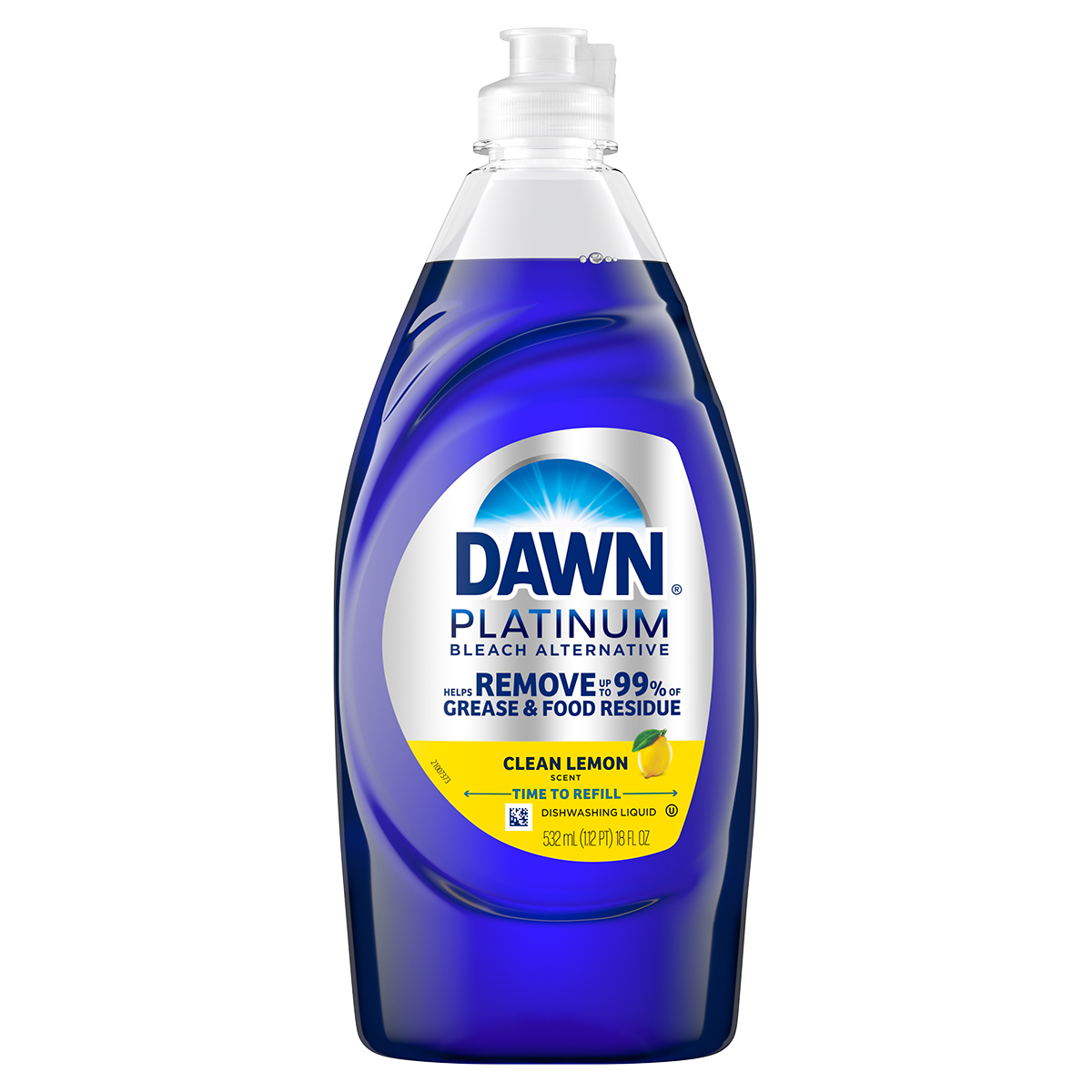 Líquido para trastes Dawn Platinum, explosión de limón