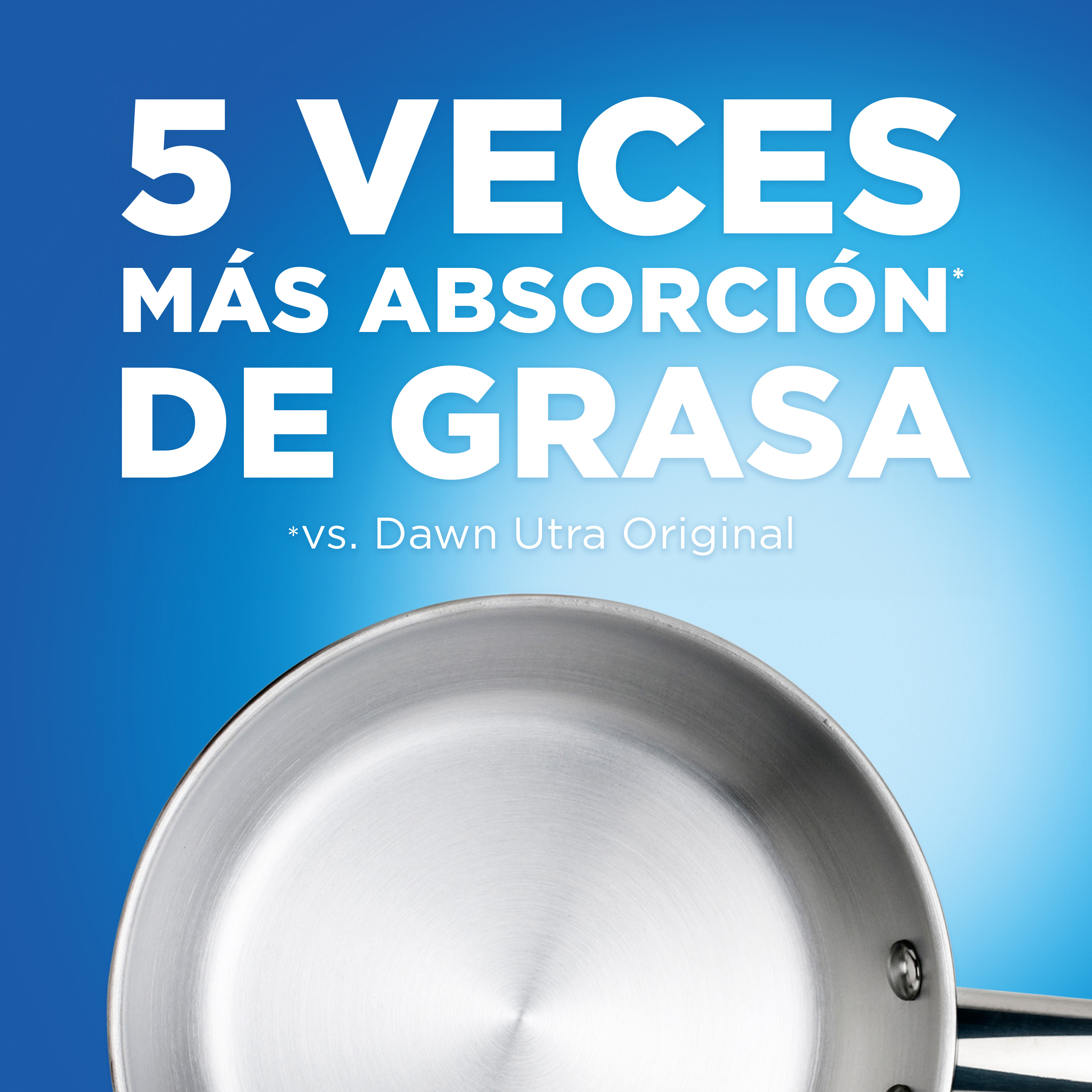 5 VECES MÁS ABSORCIÓN DE GRASA