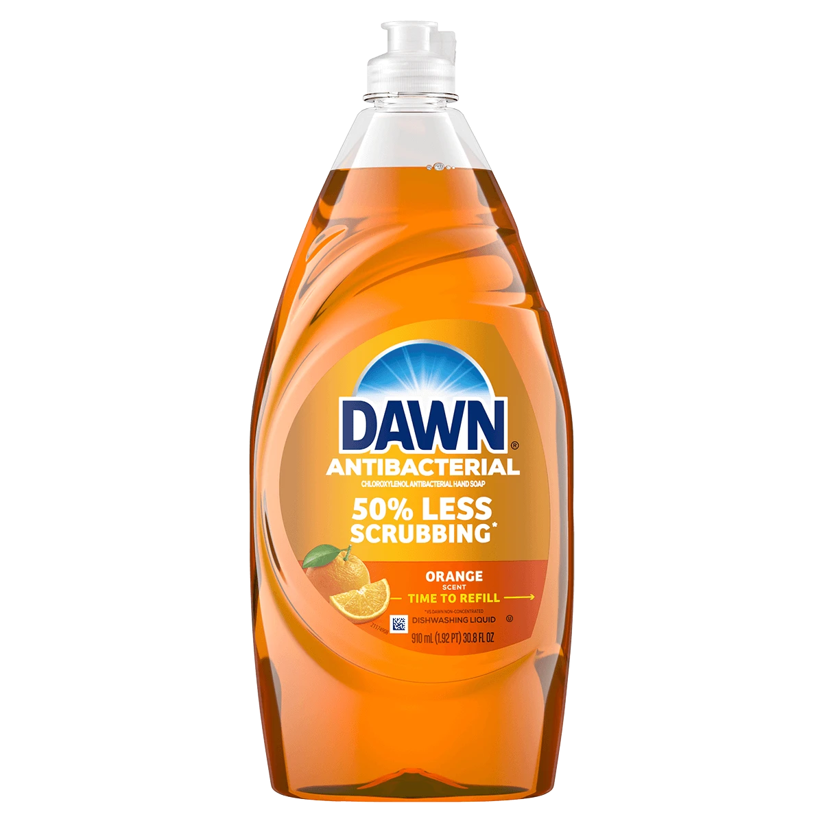 Jabón para manos antibacterial Dawn, líquido para trastes, Naranja 30.8 Oz