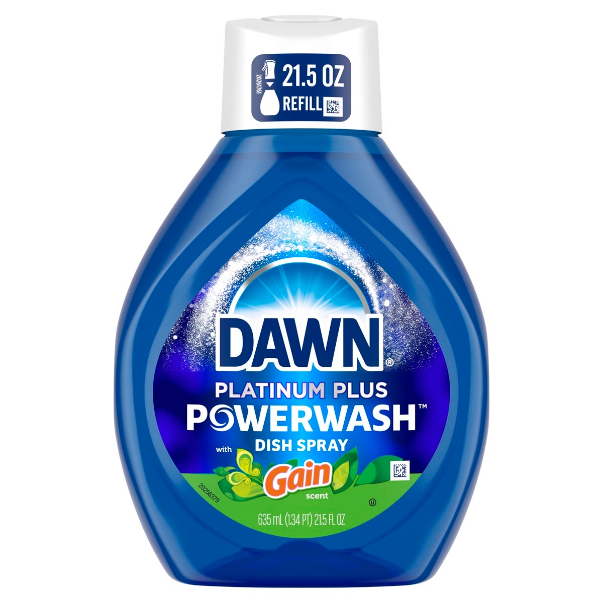 Recarga de pulverizador para trastes Dawn Powerwash con Gain, aroma original