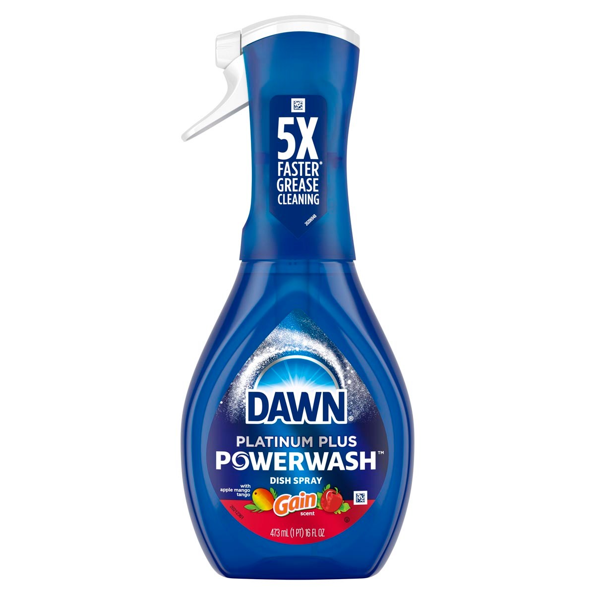 Pulverizador para trastes Dawn Powerwash con Gain, aroma a manzana y mango
