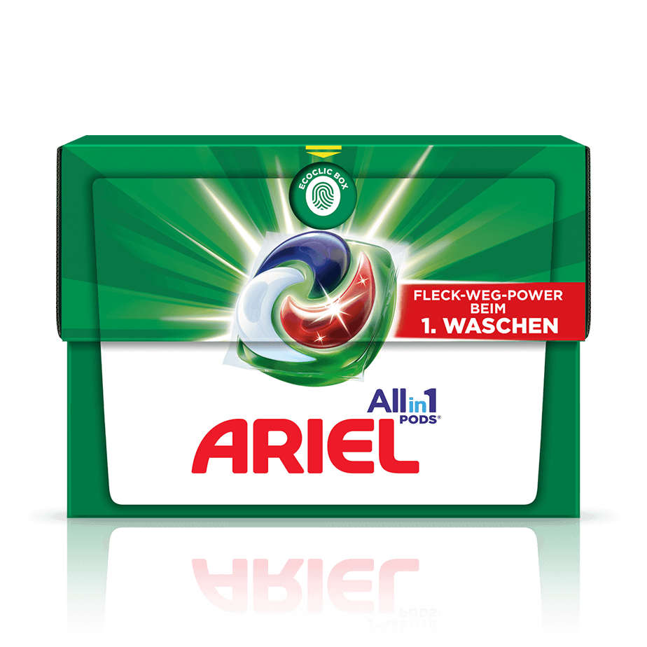 Ariel All-in-1 PODS Universalwaschmittel Produktseite