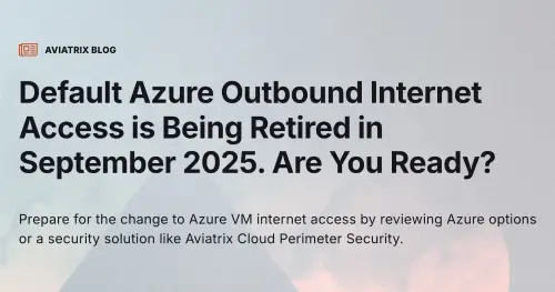 Default Azure Outbound Internet
