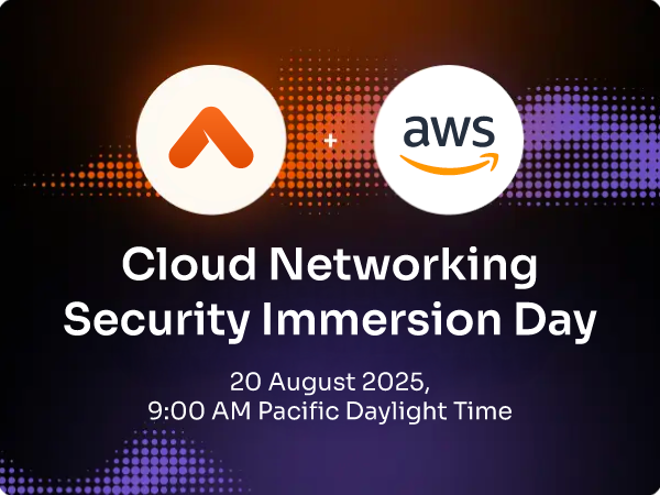 AWS + Aviatrix Cloud Networking Security Immersion Day Banner