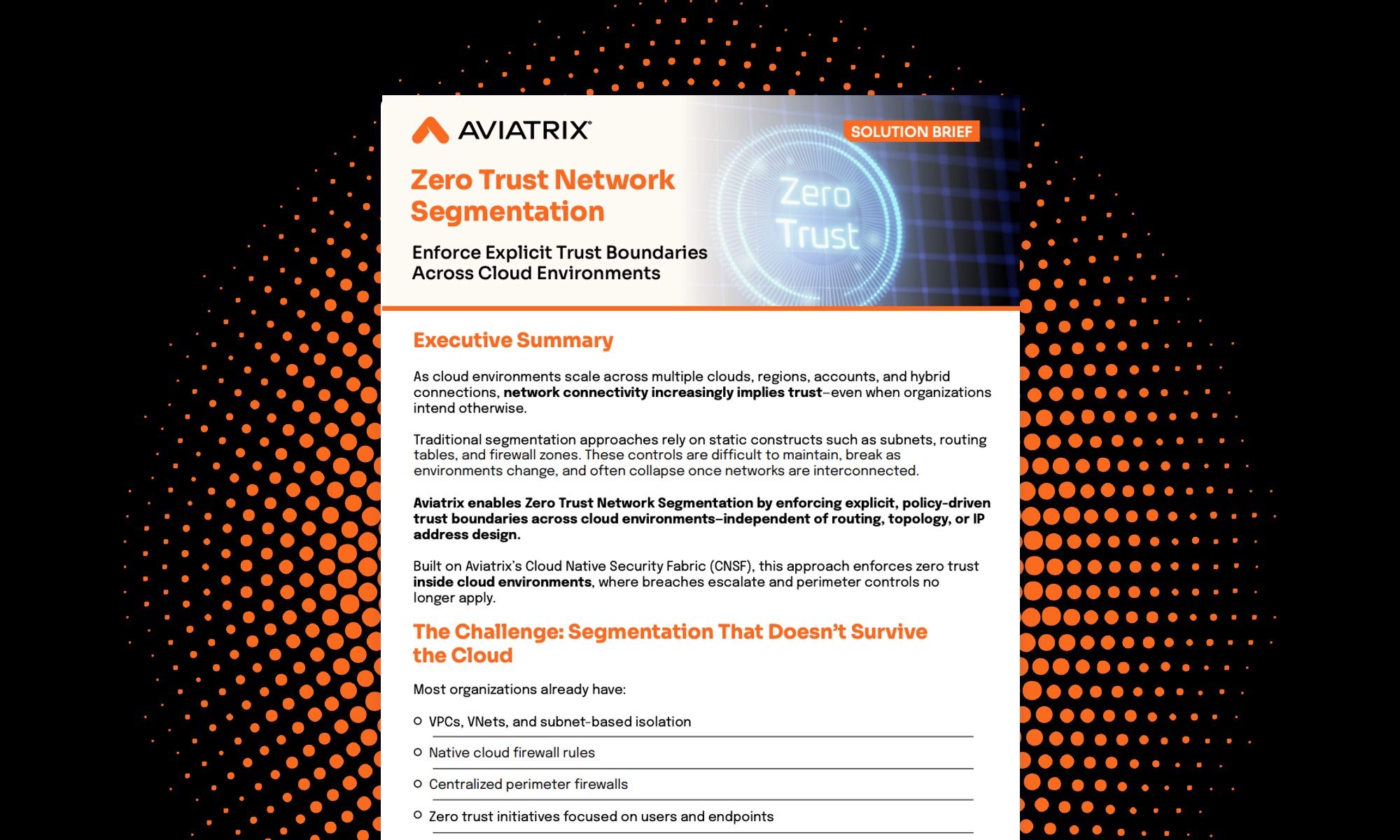 Zero Trust Network Segmentation Resource Card