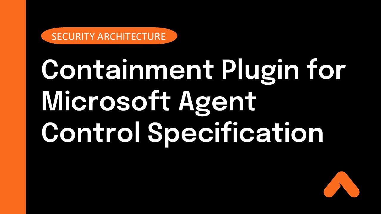Aviatrix Containment Plugin for Microsoft Agent Control Specification Security Architecture Resource Card