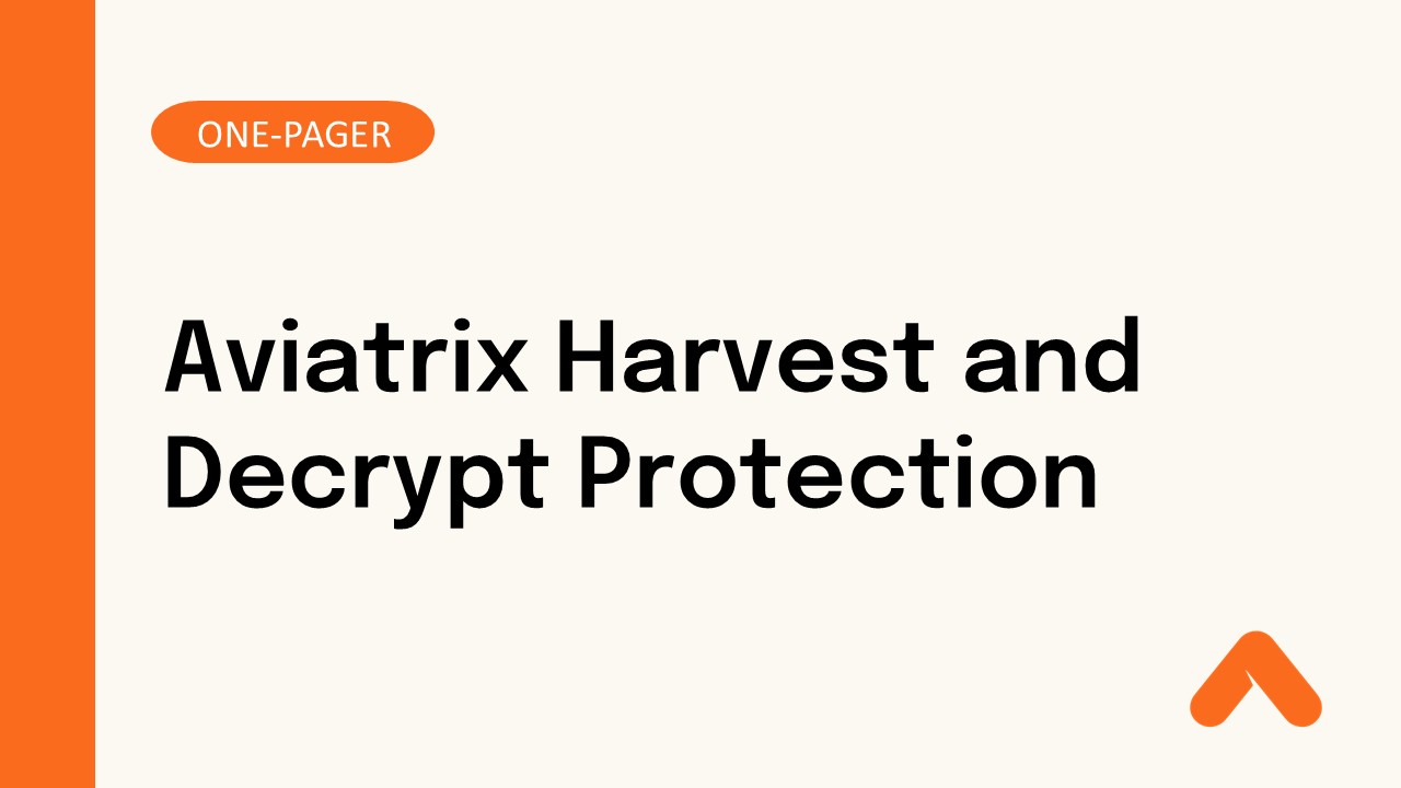 Aviatrix Harvest and Decrypt Protection One-Pager Resource Card