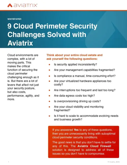 9 Cloud Perimeter Security