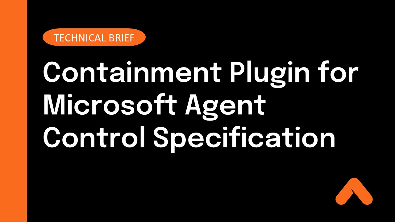 Aviatrix Containment Plugin for Microsoft Agent Control Specification Technical Brief Resource Card