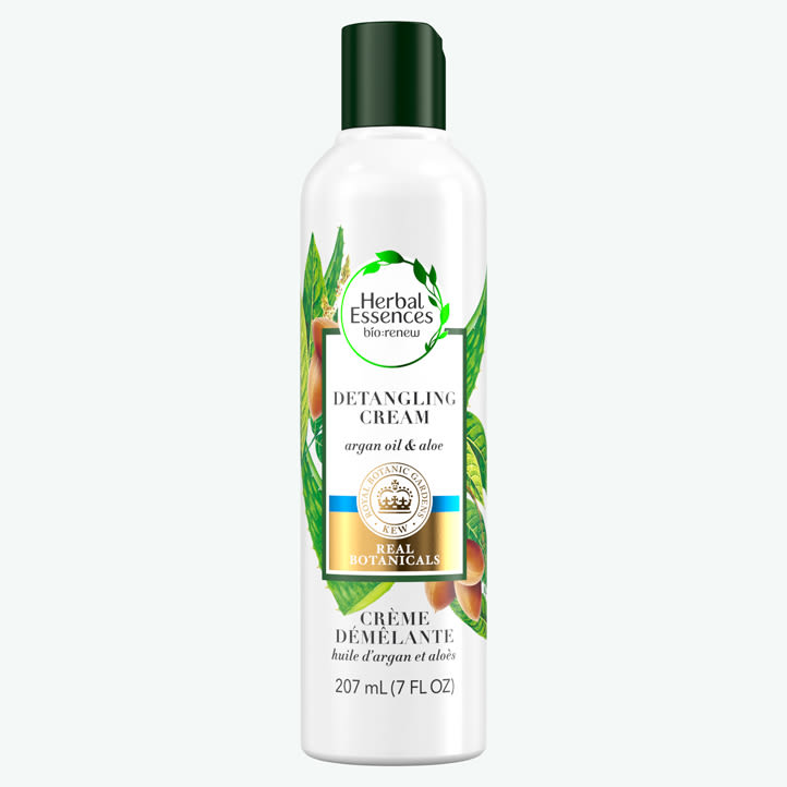 Herbal Essences Argan Oil and Aloe detangling cream bottle