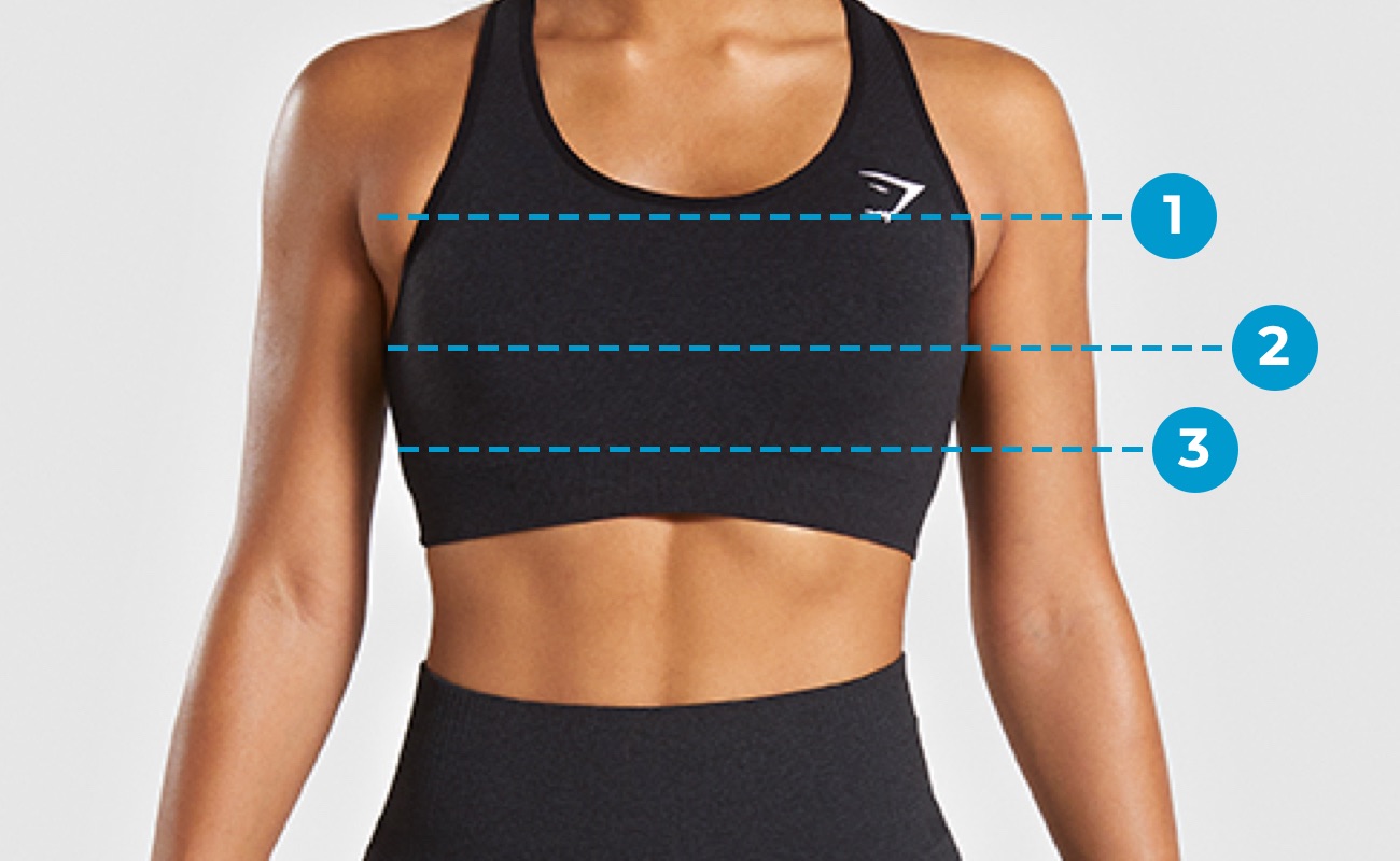 gymshark sports bra sizing review