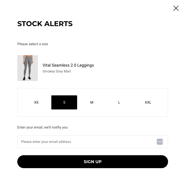 Out Of Stock Button