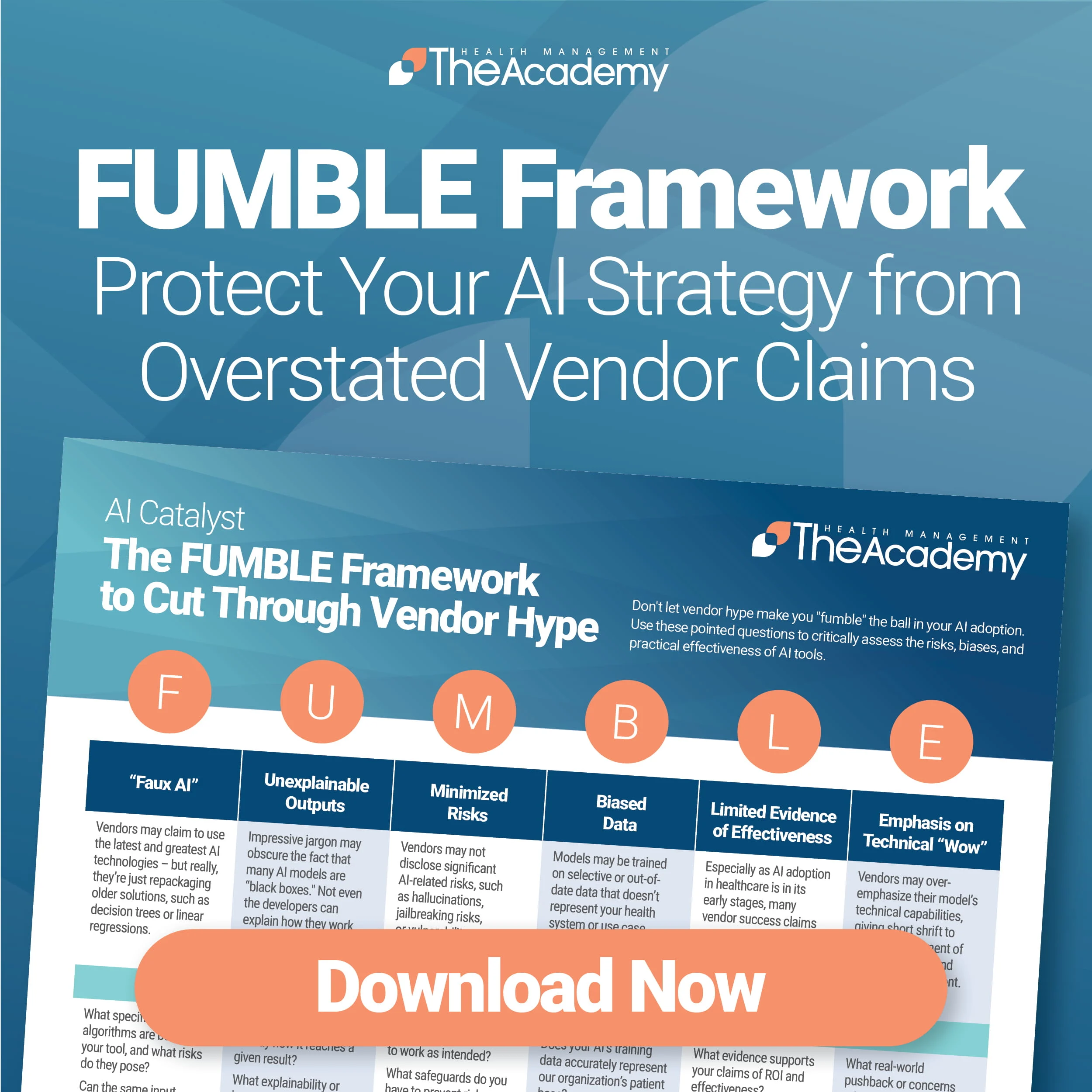 AI Catalyst FUMBLE Framework Hero