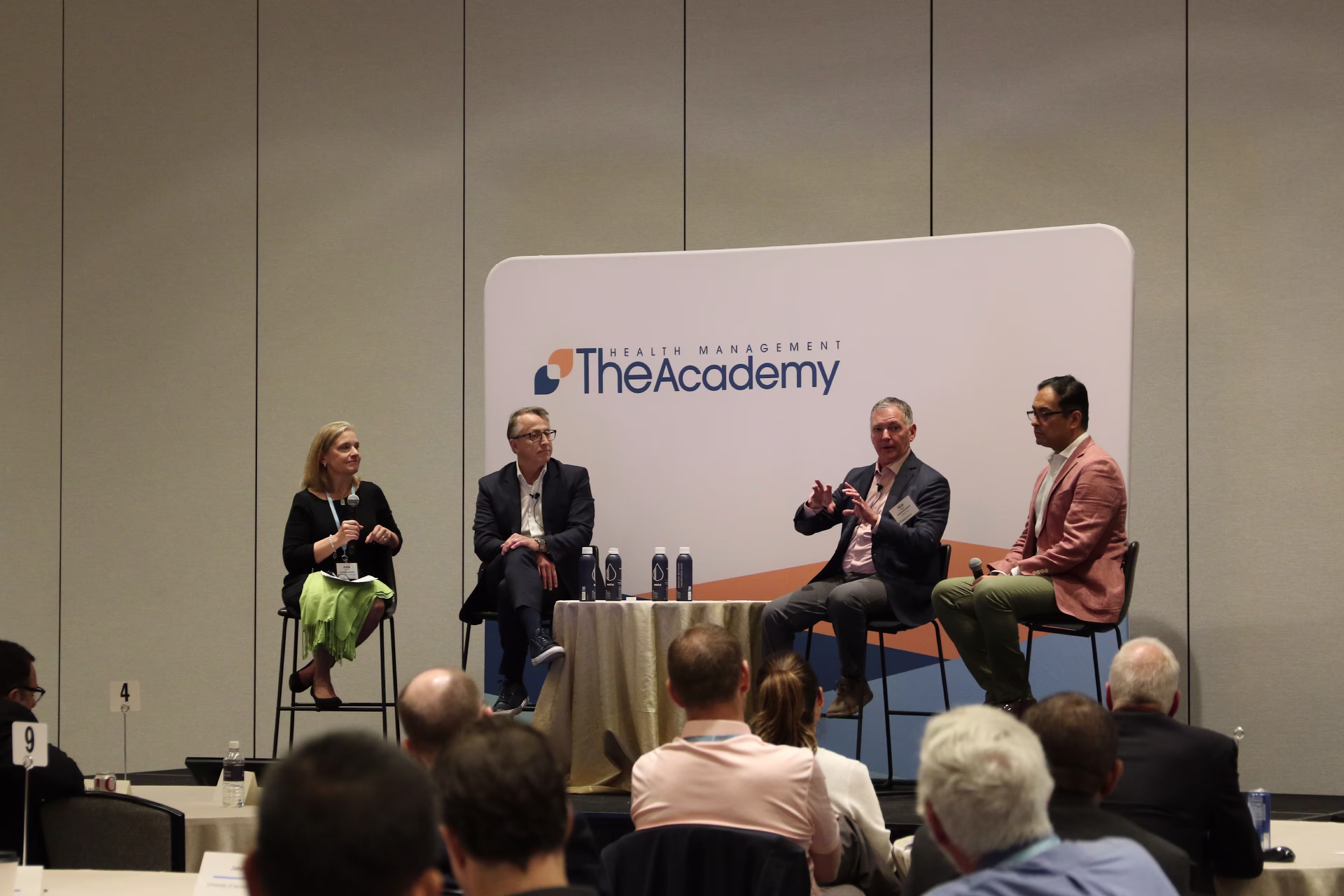 Panel discussion with CHROs at a human resources healthcare conference on workforce strategy and leadership