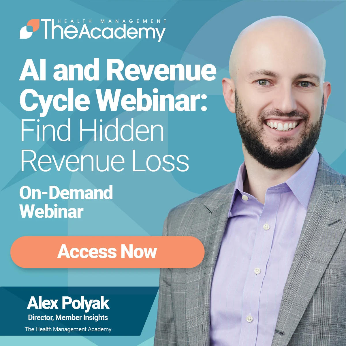 Navigating the AI Driven Revenue Cycle webinar promo image