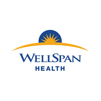 WellSpan Health logo featuring a rising sun graphic above the word “WellSpan” in blue with “HEALTH” in bold blue text below.