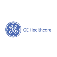GE Healthcare logo featuring the classic GE monogram inside a circular emblem followed by the text "GE Healthcare" in blue.