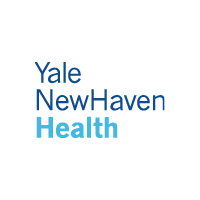 Yale New Haven Health logo featuring the words “Yale New Haven Health” in a stacked format with gradient blue tones on a transparent background.