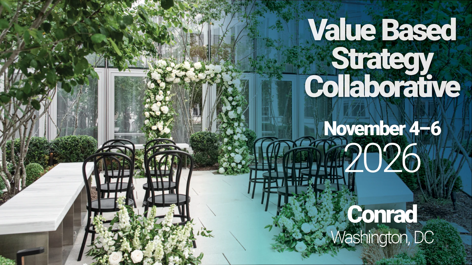 Event promotion for the 2026 Value-Based Strategy Collaborative taking place April 15-17, 2026, in Scottsdale, AZ.