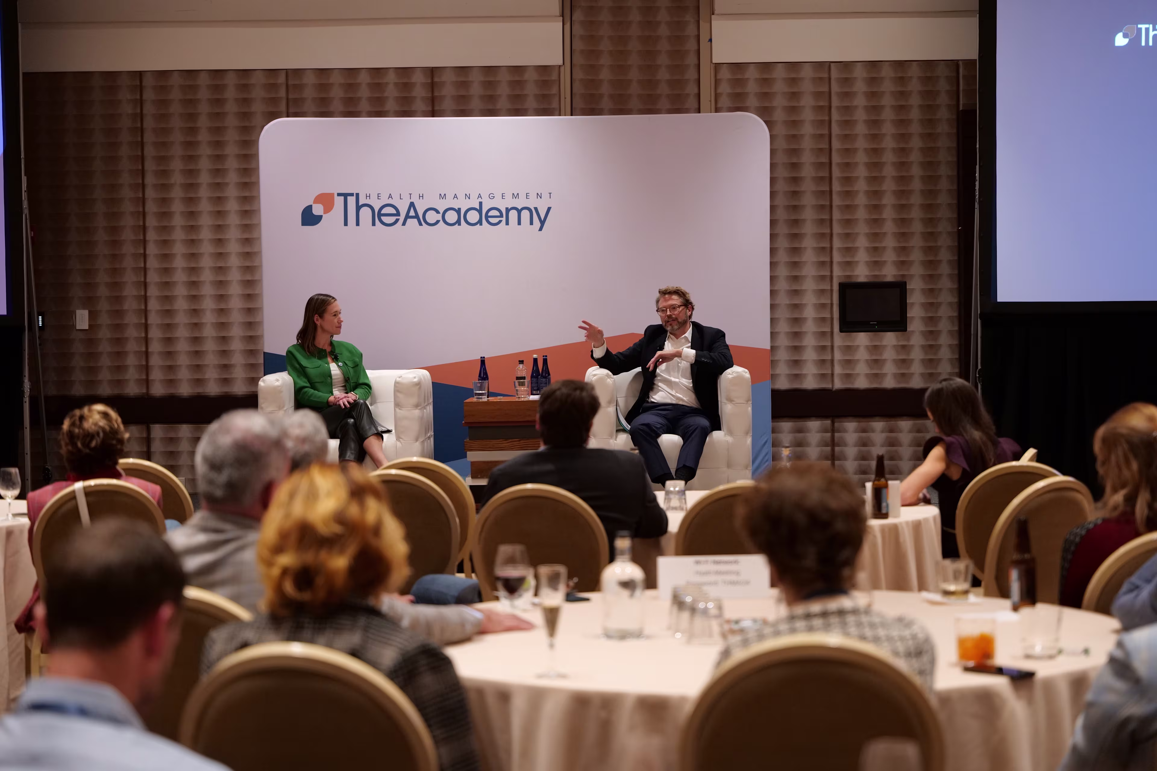 Healthcare supply chain conference event fireside chat