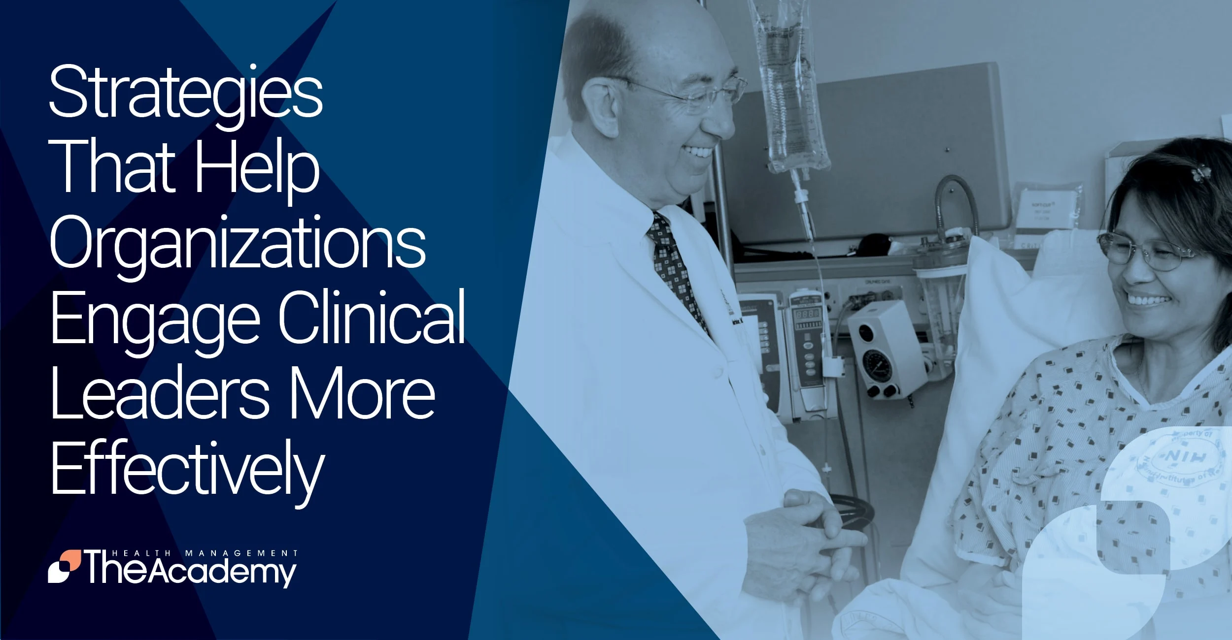 Illustration representing strategies to engage clinical leaders, highlighting trust-building, convening, and collaboration with Chief Physician Executives.