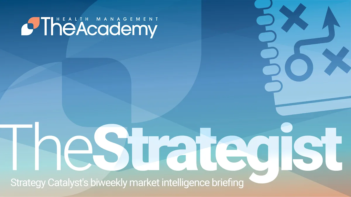 Visual banner featuring the text "The Strategist" and a graphic evoking a football play diagram.