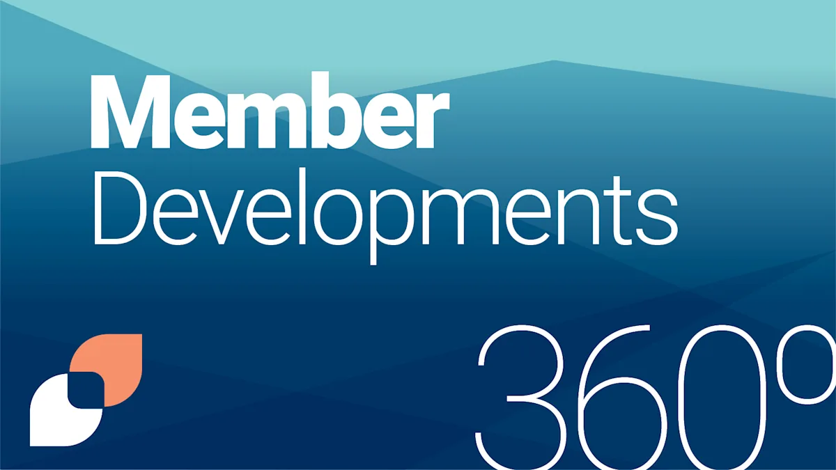 Graphic with a blue gradient background displaying the text “Member Developments 360°” alongside The Health Management Academy logo in the bottom left corner.
