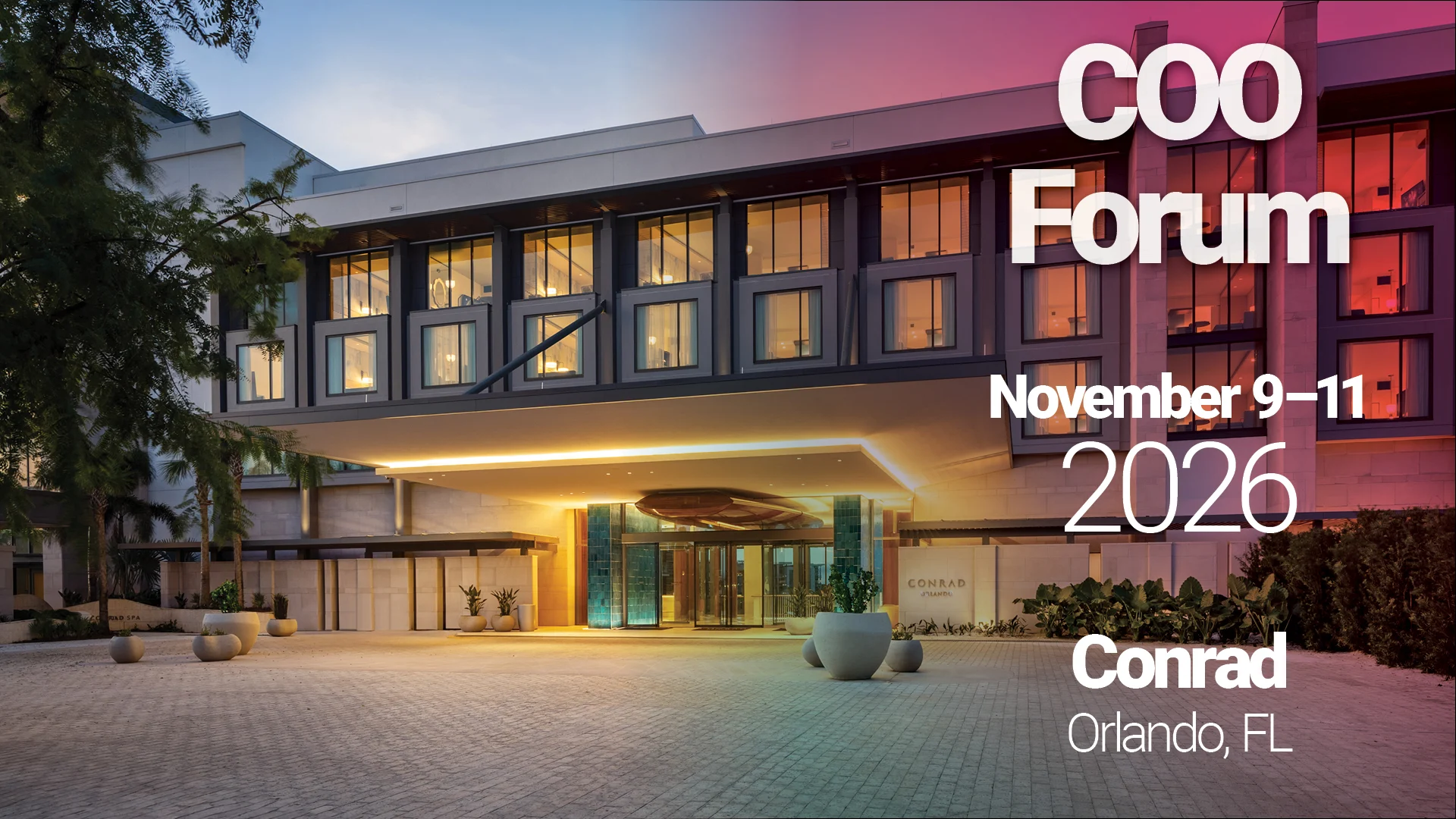 Convening Date Tile for COO Forum