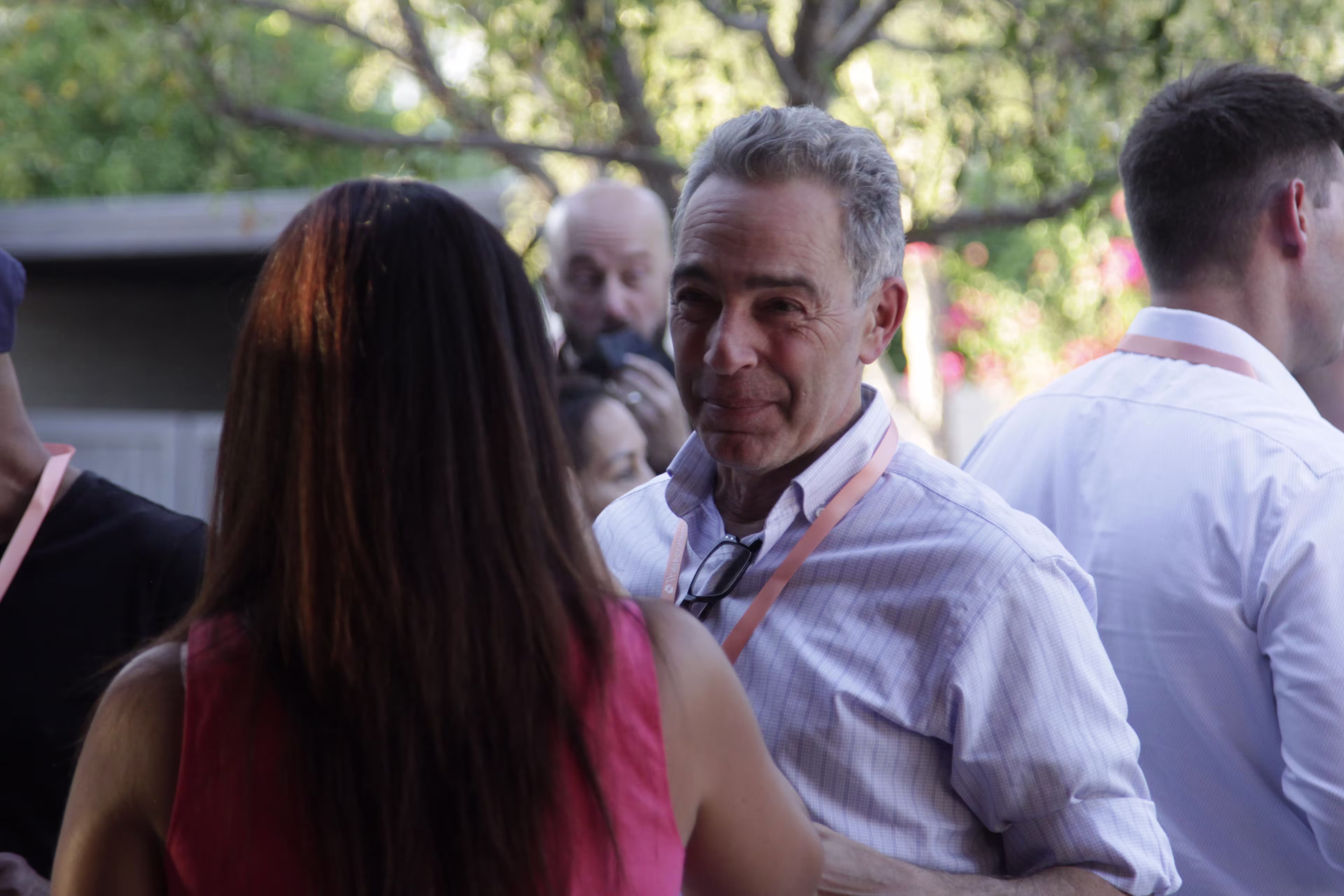 Chief philanthropy officers and foundation presidents networking at a philanthropy healthcare leadership conference.