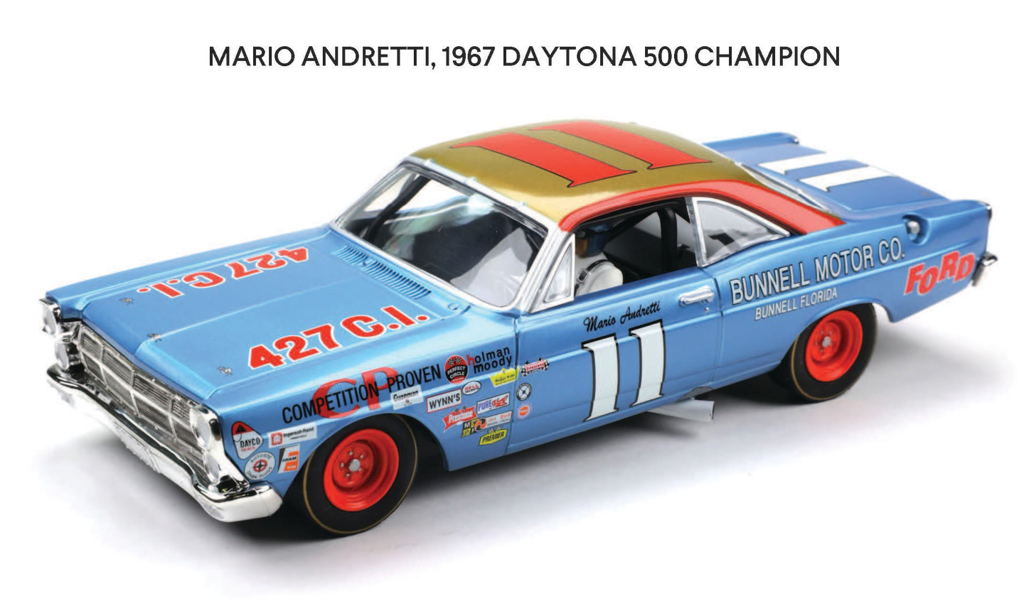 Mario Andretti with throwback paint scheme 