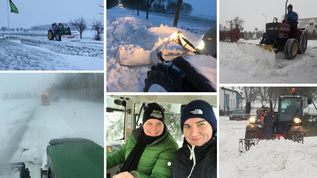 Veel dankbetuigingen voor boeren die sneeuw ruimen: 'We kunnen het niet alleen'