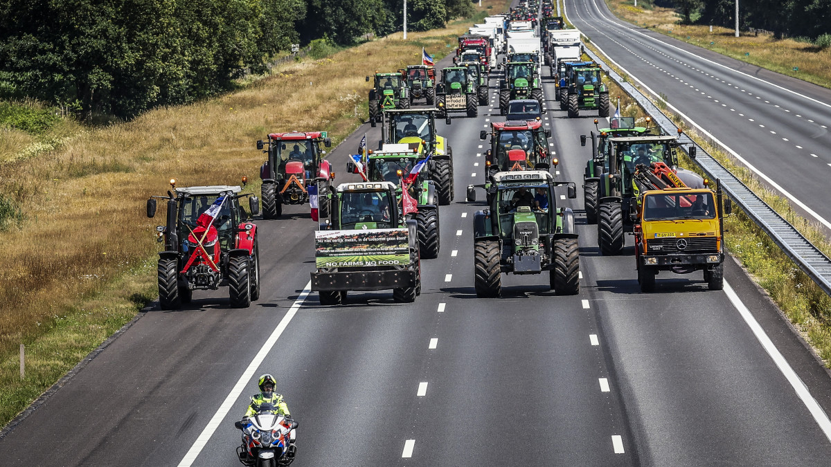 Trekkers snelweg boerenprotest