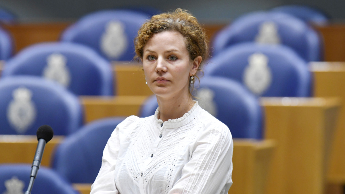 Fractievoorzitter Christine Teunissen van de Partij voor de Dieren