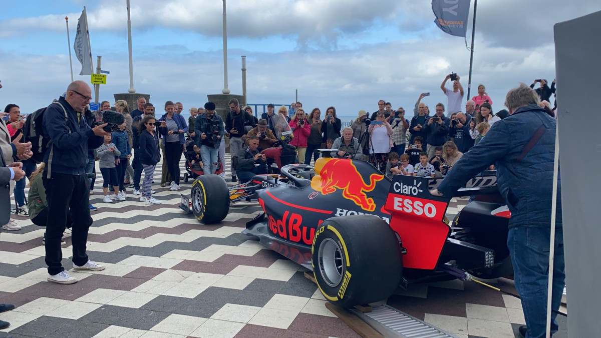F1-bolide van Max Verstappen in Zandvoort