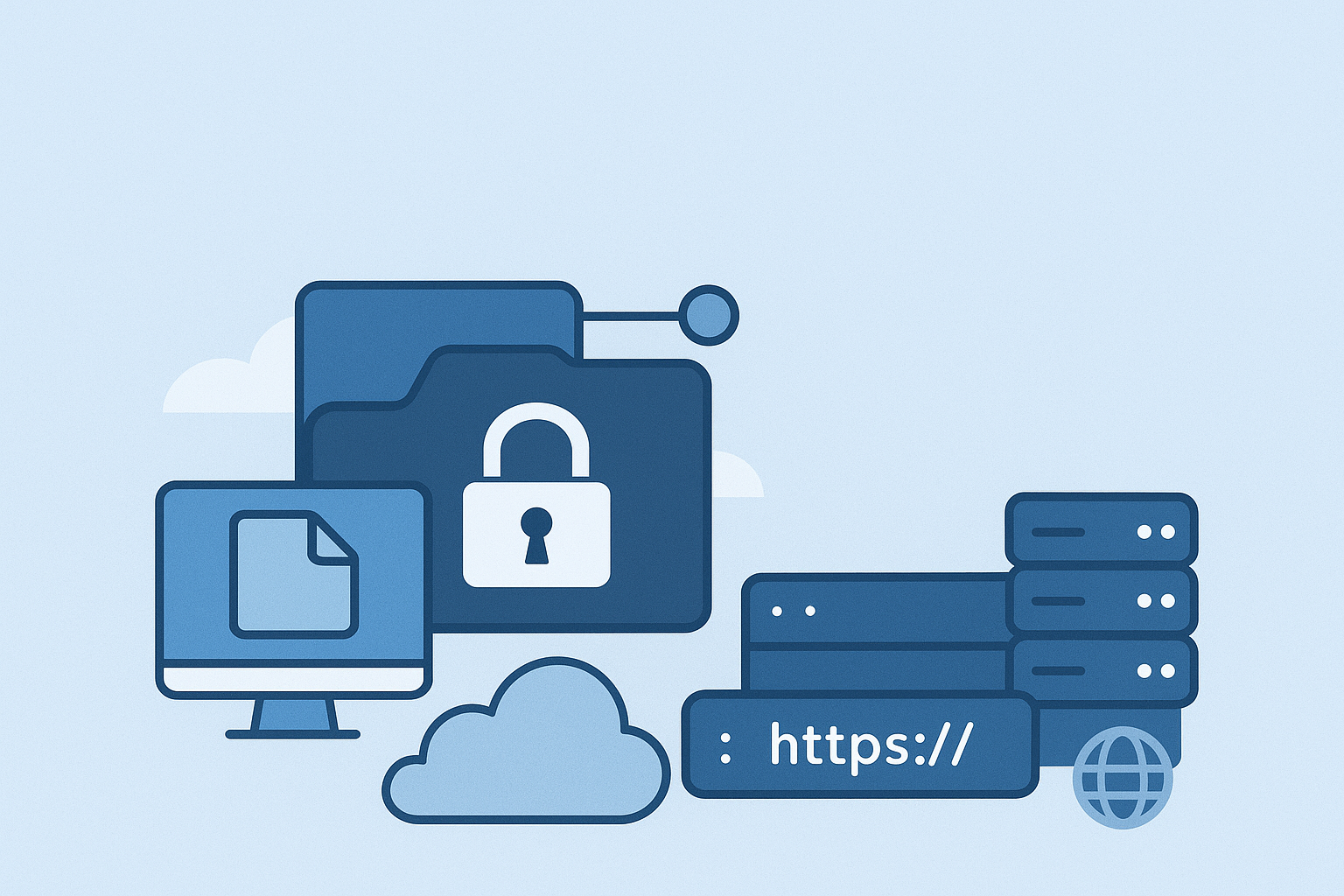 Self-hosted secure file storage - title image