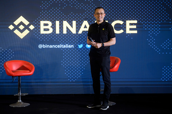 Binance CEO Changpeng Zhao takes center stage (Antonio Masiello/Getty Images)
