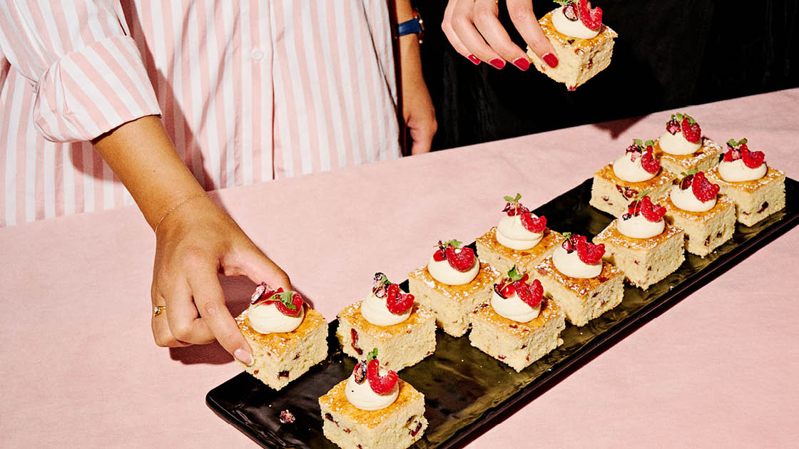 Cover image of the MCEC conference menu. 